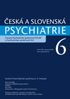Česká a Slovenská psychiatrie