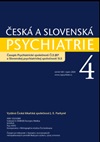 Česká a Slovenská psychiatrie